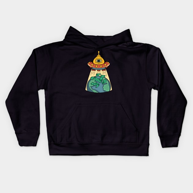 Save our Earth Kids Hoodie by growingartwork